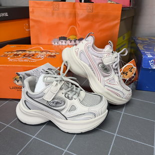 撤柜儿童单网运动鞋夏季男女童亲子轻便软底防滑透气老爹款跑步鞋