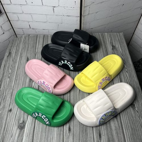 撤柜男女情侣款运动拖鞋夏季一字拖加厚面包底户外儿童亲子款凉拖
