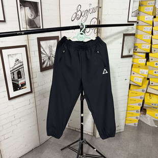 撤柜儿童弹力速干运动裤夏季轻薄透气防泼水缩口男女童跑步长裤子