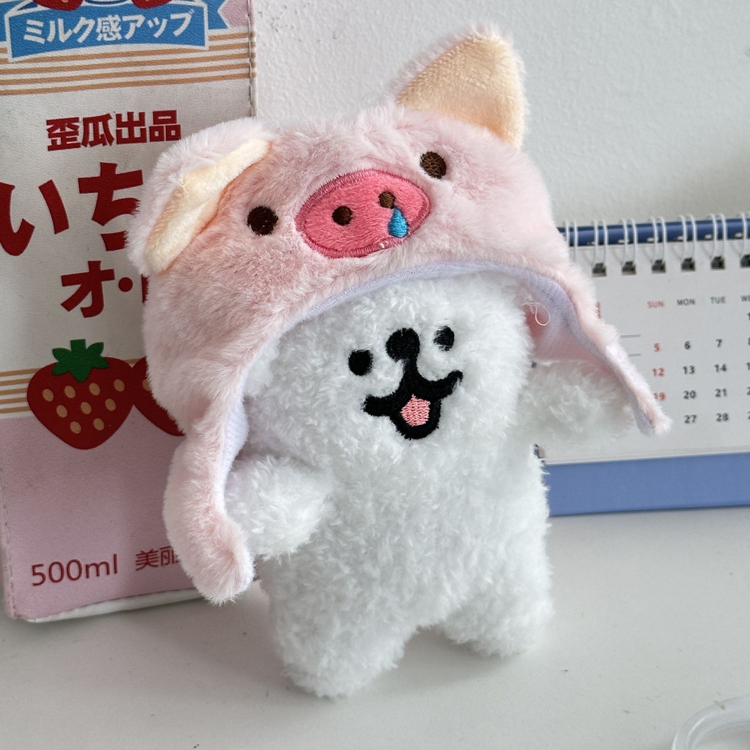 可爱线条头套小狗玩偶挂件高颜值变装毛绒卡通公仔钥匙扣情侣挂饰