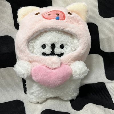 可爱线条微笑小狗挂件玩偶毛绒娃娃钥匙扣公仔书包挂件包包挂饰女