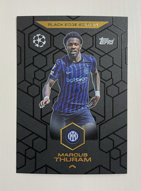 Topps 2025-26 Match Attax欧战欧冠黑边特卡BE9 图拉姆 国米