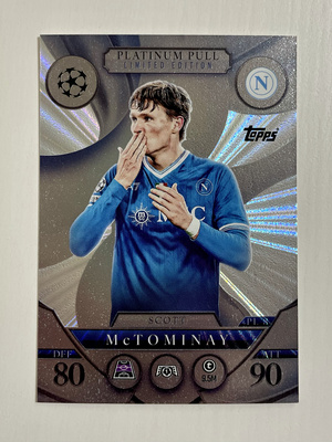 Topps 2025-26 Match Attax欧冠铂金特卡PL8 麦克托米奈 那不勒斯