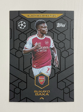 Topps 2025-26 Match Attax欧战欧冠黑边特卡BE2 萨卡 阿森纳