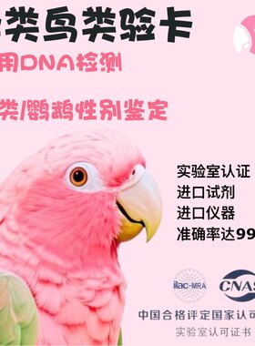 佳泰检测鹦鹉验卡牡丹DNA