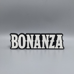 伯南扎的牛仔Bonanza标志立牌美剧周边logo摆件3D打印创意模型