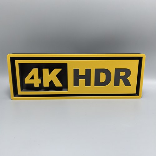 4KHDR字体立牌logo摆件