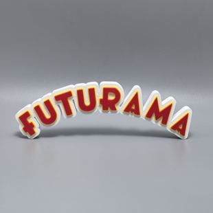 飞出个未来标志立牌动画周边3D打印创意模型logo装饰摆件立体字牌