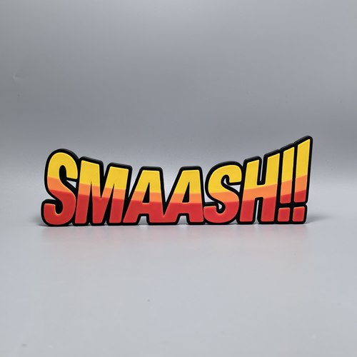 SMASH标志立牌动漫周边logo搭配摆件3D打印创意模型立体冰箱贴