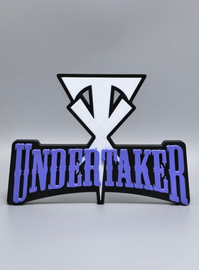 送葬者Undertaker标志立牌WWE周边立体logo摆件3D打印创意模型字