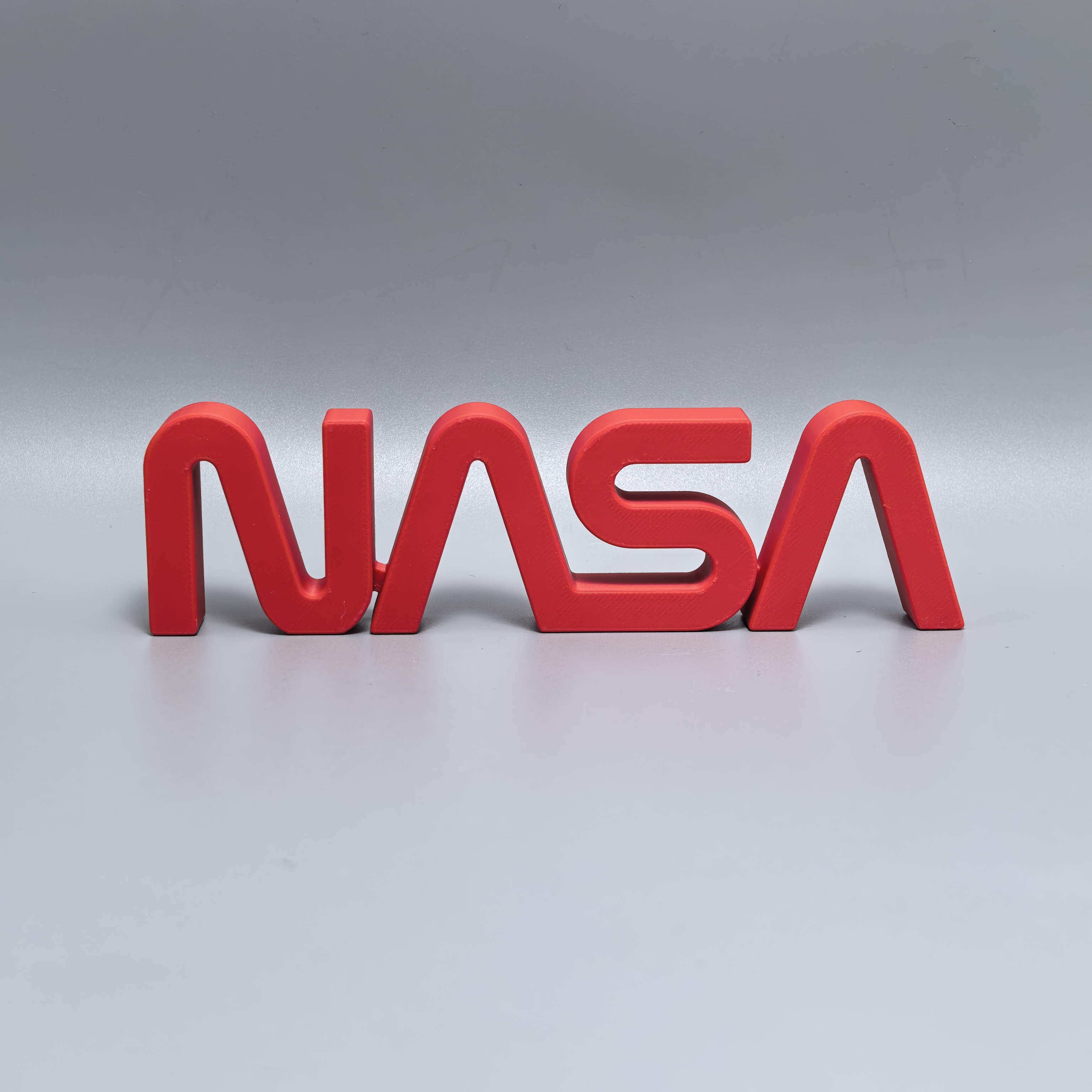 NASA标志立牌logo招牌3D打印创意字体模型高颜值潮玩桌面装饰摆件