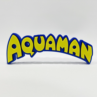 海王Aquaman標志立牌DC超級英雄周邊手辦模型3D打印創意招牌擺件