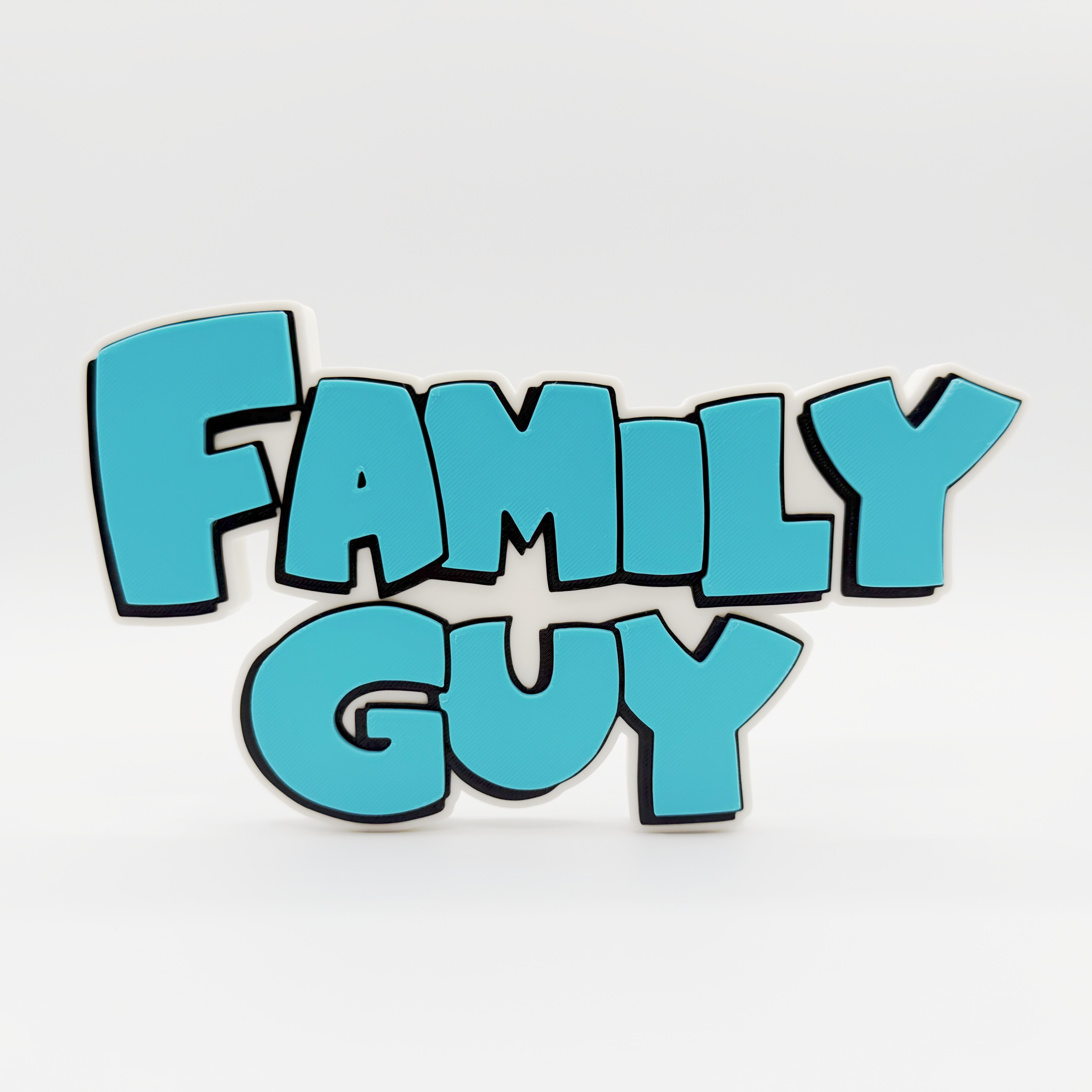 恶搞之家logo标志立牌3D打印