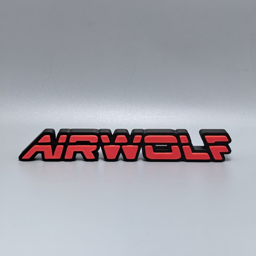 飞狼标志立牌美剧Airwolf周边logo摆件3D打印创意模型立体冰箱贴