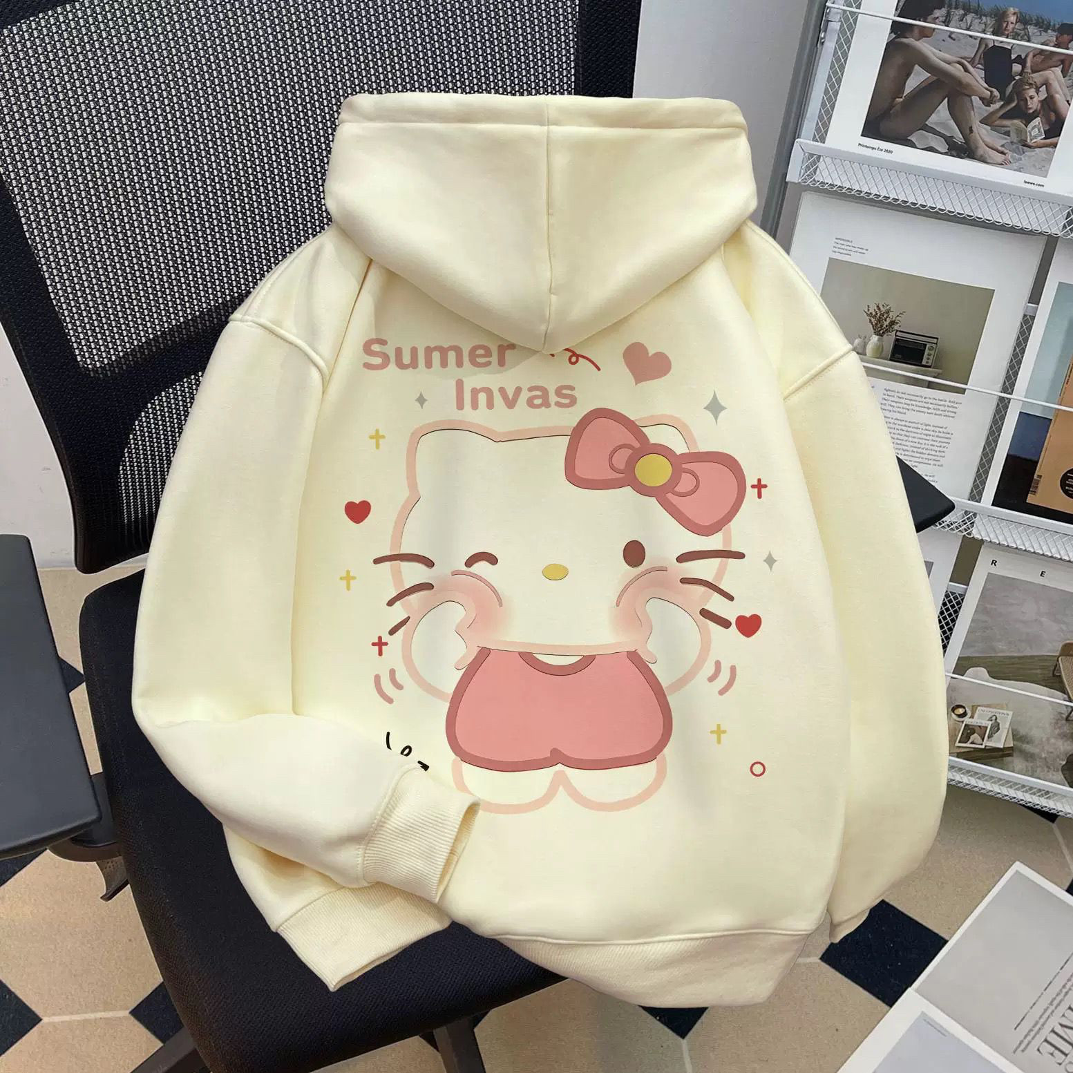女童秋冬2025新款加绒连帽卫衣洋气卡通凯蒂猫洋气中大童上衣外套,童装/婴儿装/亲子装,卫衣/绒衫,淘宝优惠券,粉丝福利购,淘宝优惠卷