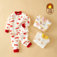 宝宝夹棉保暖内衣套装 分体套 男女童秋冬纯棉家居服婴幼儿秋衣秋裤
