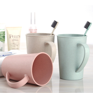 新桥(CENKA)创意防垢小麦秸秆杯牛奶杯 漱口杯 洗漱水杯刷牙杯