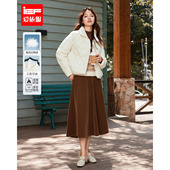 IEF 简约通勤百搭保暖白鸭绒轻羽绒外套 时尚 爱依服2025冬季 新款