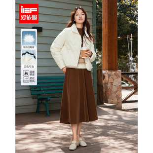 时尚 新款 简约通勤百搭保暖白鸭绒轻羽绒外套 爱依服2025冬季 IEF