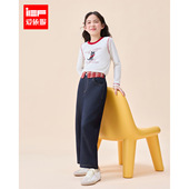 爱依服童装 时尚 2025秋季 MINIIEF 新款 韩版 休闲百搭女童直筒裤