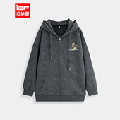 时尚 IEF 美式 新款 休闲风设计感印花百搭卫衣外套 爱依服2025秋季