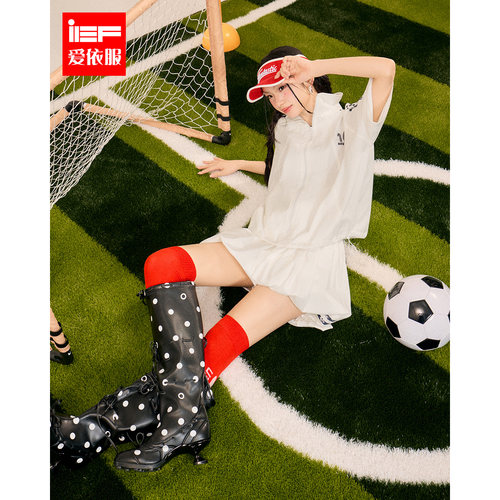 IEF/爱依服2026夏季新款美式时尚休闲运动风设计感百搭上下套短裙