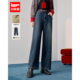 通勤气质加绒保暖百搭牛仔阔腿裤 IEF 韩版 时尚 爱依服2025冬季 新款