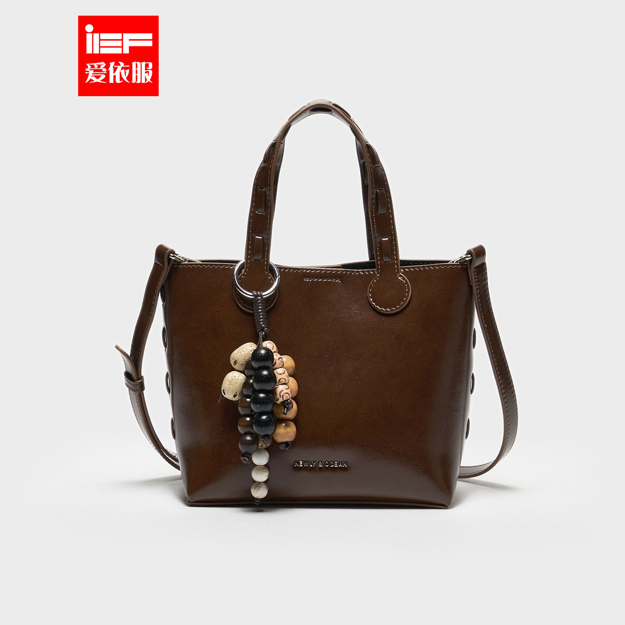 IEF/爱依服时尚女包2025秋季新款流行爆款复古通勤手提中号托特包 - 爱依服旗舰店出品