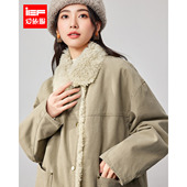 IEF 复古通勤气质加绒保暖休闲百搭中外套 韩版 爱依服2025冬季 新款