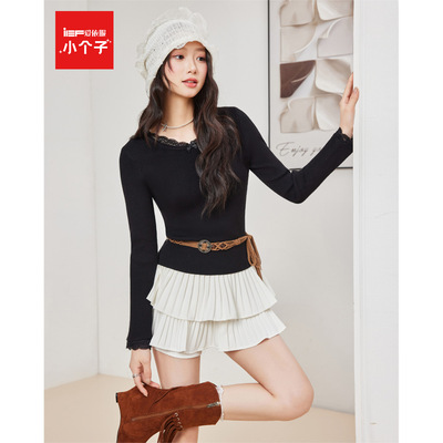 IEF/爱依服【小个子】2025秋冬新款法式温柔小女人气质毛织上衣