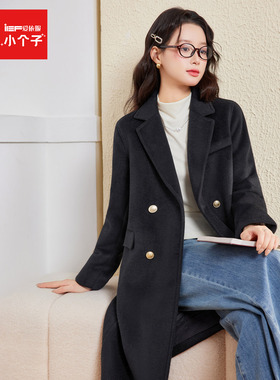 IEF/爱依服【小个子专属】2025冬季新款英伦风夹棉通勤呢绒长外套