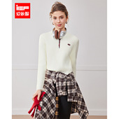 爱依服上衣2025冬季 新款 美式 IEF 时尚 休闲通勤百搭上毛织打底衣
