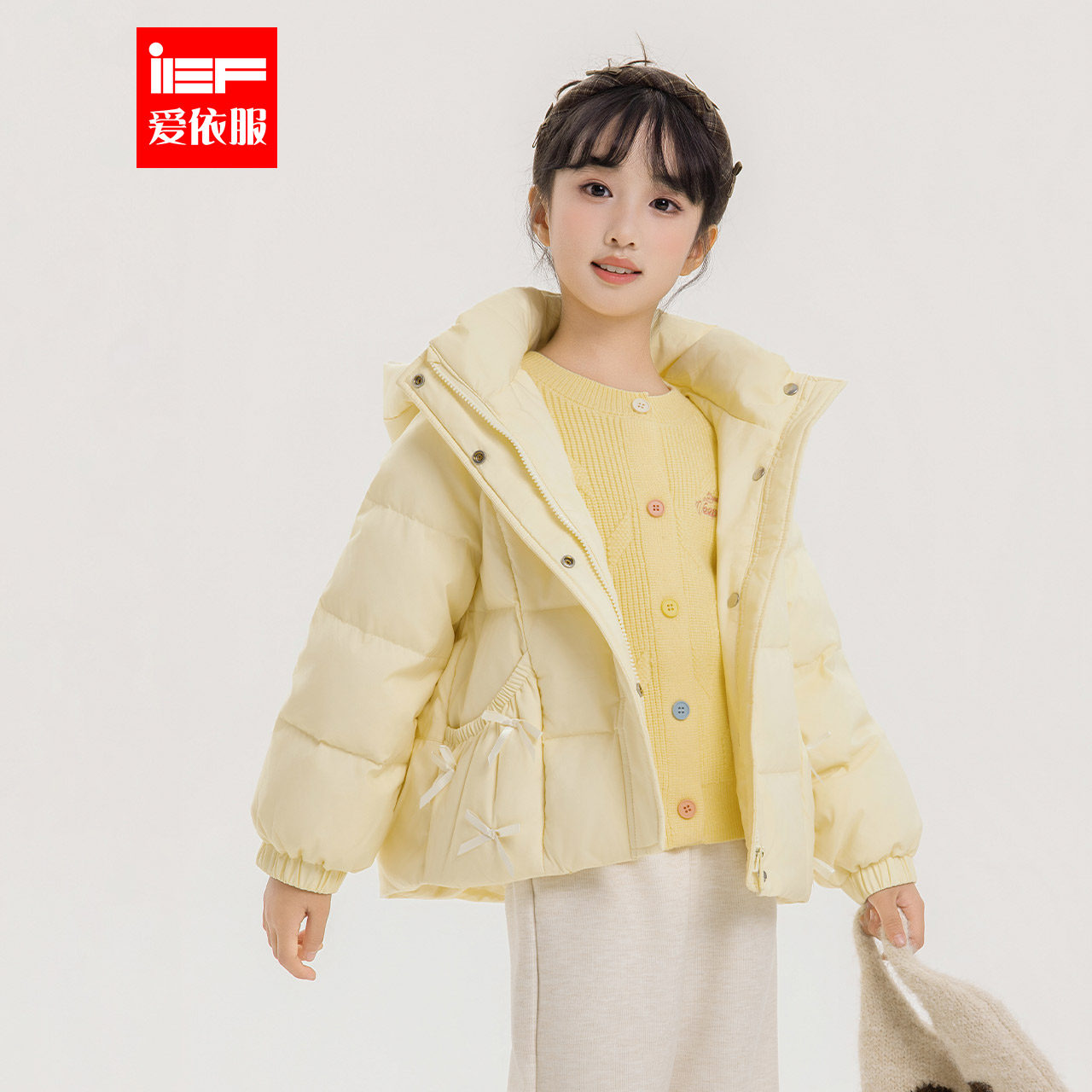 MINIIEF【爱依服童装】2025冬季新款韩版甜美洋气女童羽绒外套,童装/婴儿装/亲子装,羽绒服,淘宝优惠券,粉丝福利购,淘宝优惠卷