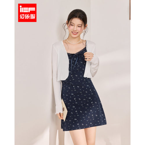 IEF/爱依服2026夏秋新款韩版日常时尚温柔显瘦女人味连衣裙套装
