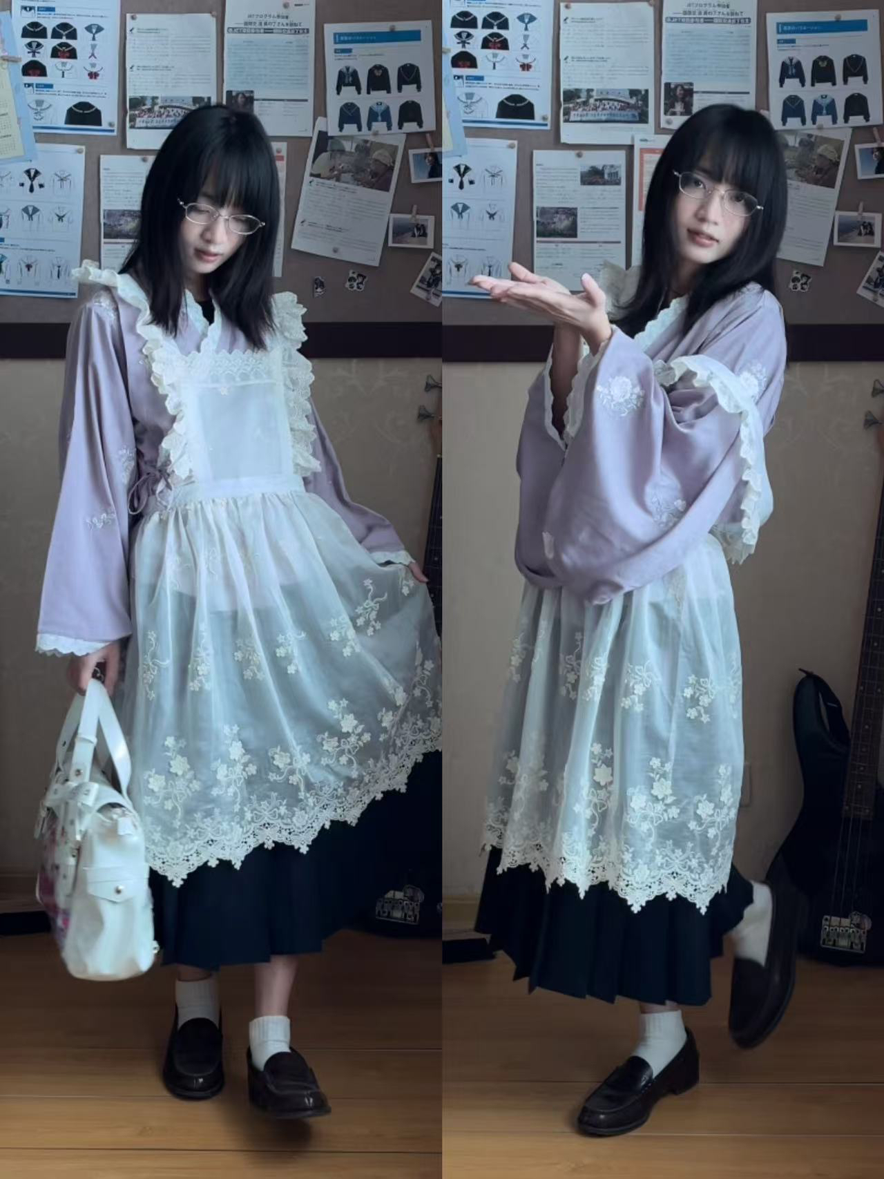 【围裙合集】lolita汉服JK制服公主Cos百搭纯色可爱清透感围裙