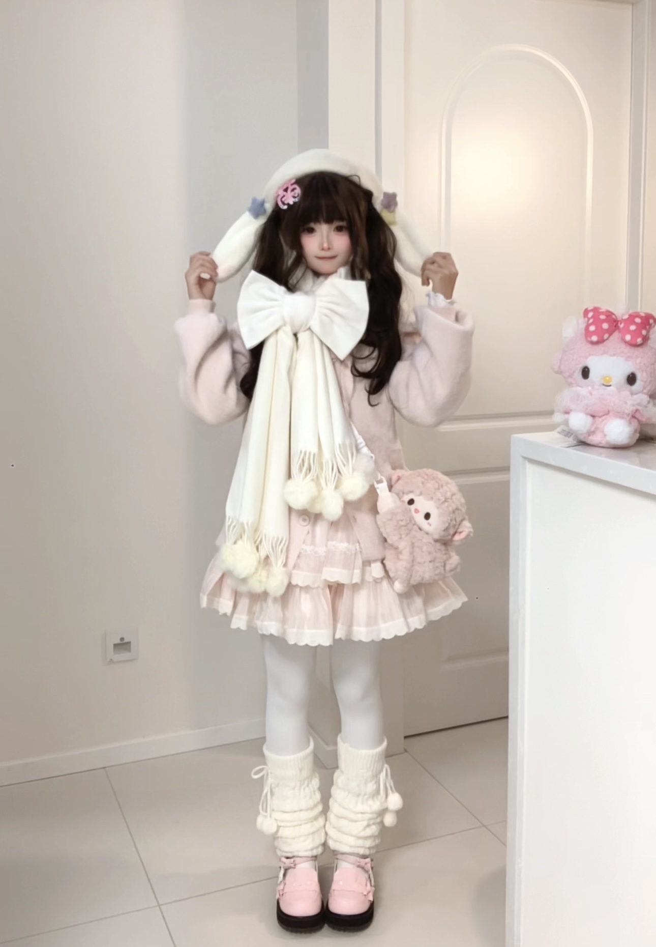 围巾软糯鹿屿原创羊绒