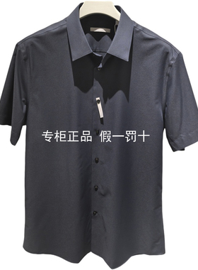 JC2E20927九M王专柜正品2025春夏新款男士商务正装短袖衬衫修身版