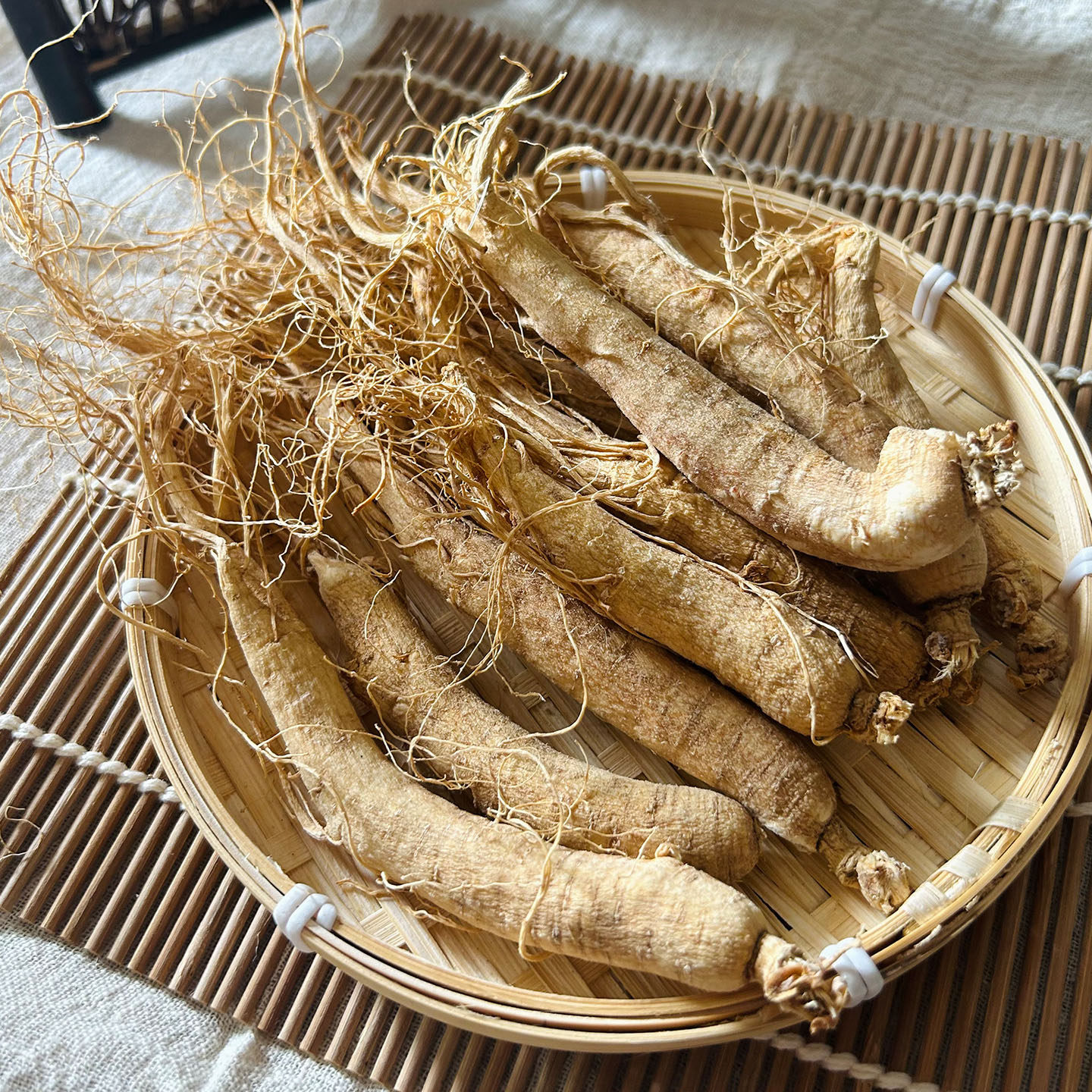 长白山高龄生晒参250g500g人参长白山参干人参泡酒中煲汤滋补药材