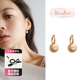 LHWindsor温莎珠宝 壶铃耳环健身系列别致金属磨砂质感百搭耳饰