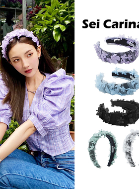 Sei Carina Y 花瓣发箍小清新超仙森系网纱头箍宣璐同款春夏头饰