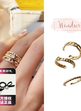 珠宝叠戴链条高级感尾戒