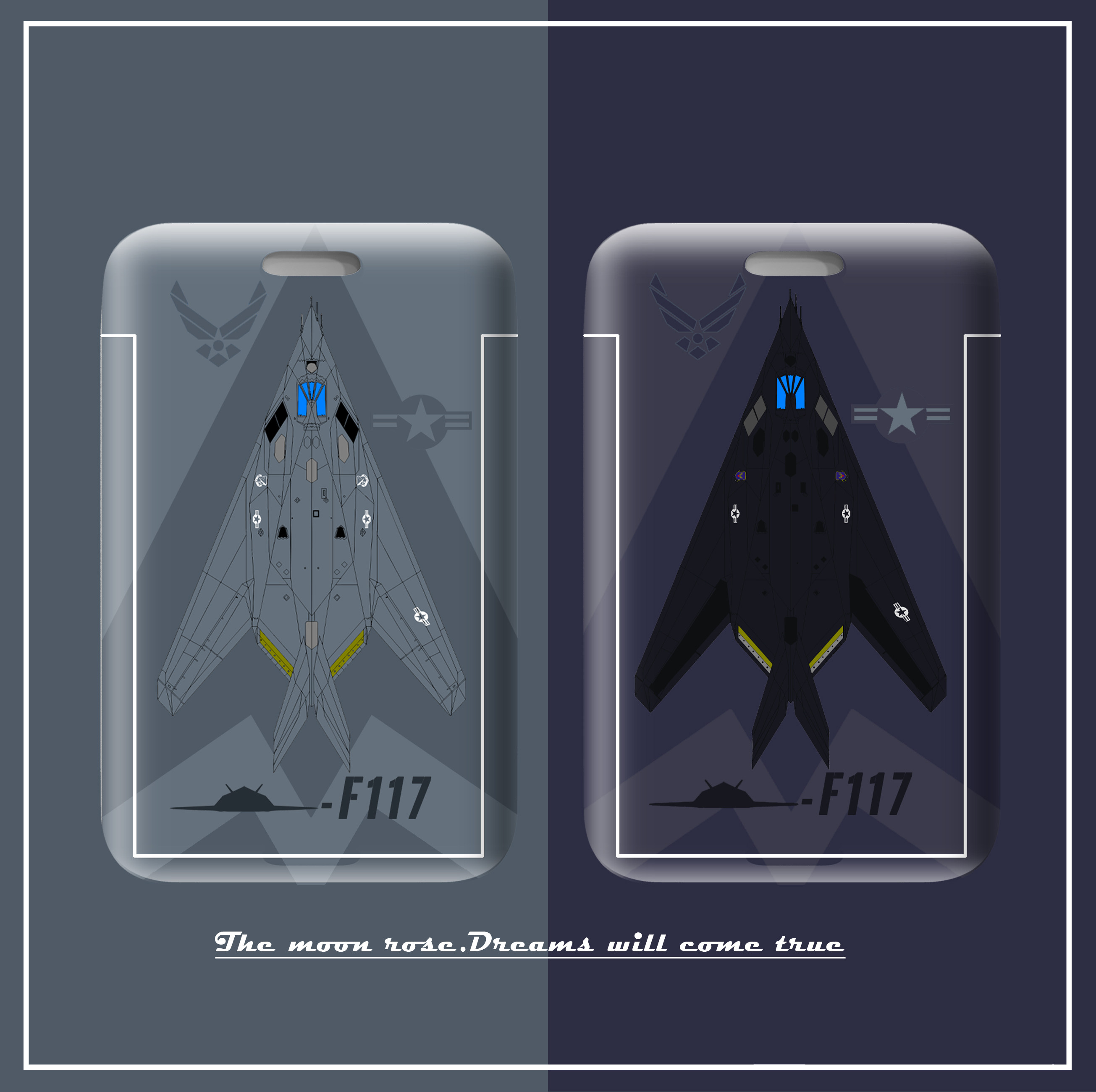 美军F117隐形轰炸机卡套男生用
