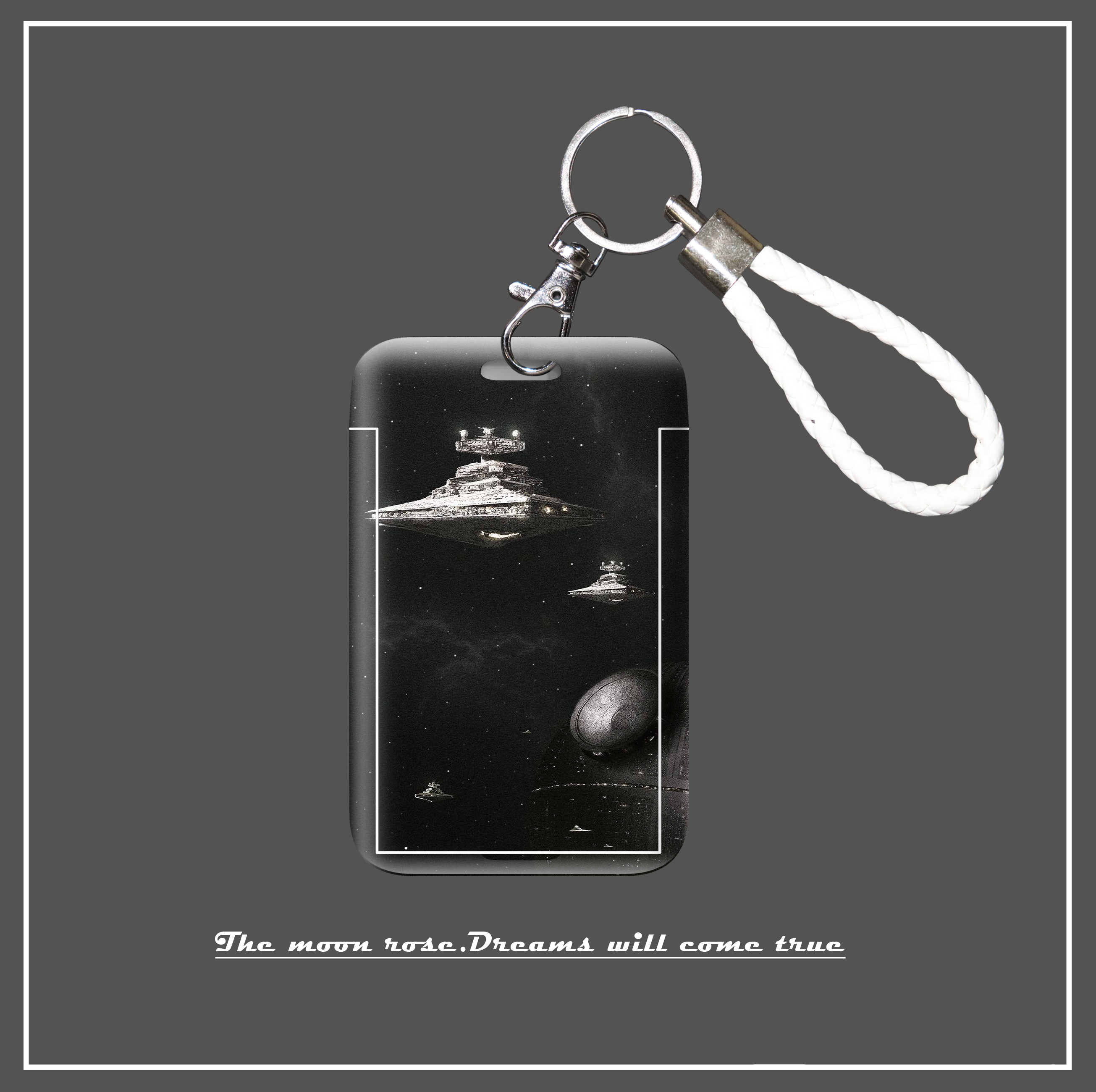 【满月杂货铺】个性星球大战死星歼星舰卡套学生用工作牌防摔饭卡