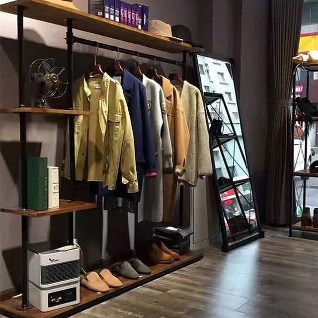 商场落地式组合衣服店架子图片