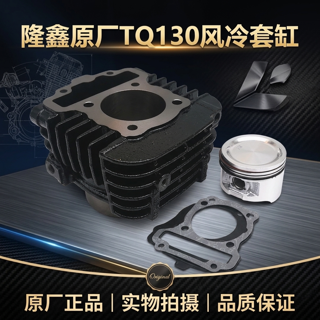 隆鑫原厂正品110 125 130三轮摩托车发动机铸铁套缸总成热卖包邮