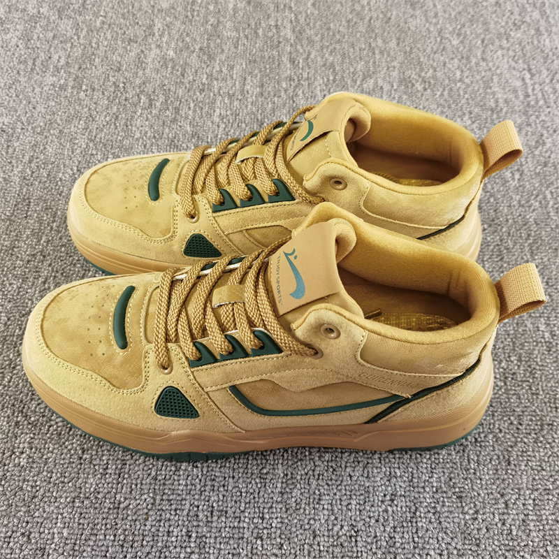 贵人鸟正品男鞋2025春季新款潮流中帮耐磨运动轻便防滑跑步鞋板鞋