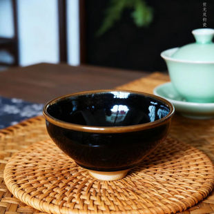 钧瓷茶杯主人杯单杯茶盏禹州神垕钧窑高温烧制家用手工做茶具茶器