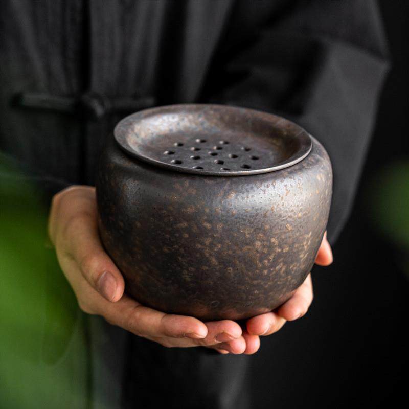 窑变绿釉茶洗建水茶渣缸带盖禅意杯洗陶瓷水盂茶杯盆功夫茶具配件,餐饮具,茶道/零配,淘宝优惠券,粉丝福利购,淘宝优惠卷
