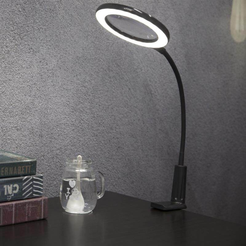 台灯工作学习led护眼灯便携补光灯家用usb线插电折叠夹子灯超亮
