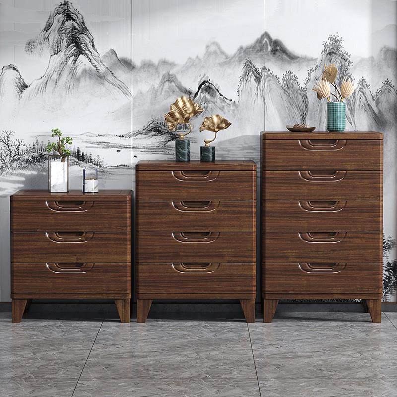 新中式实木斗柜卧室窄款抽屉组合柜虎斑木床头柜靠墙储物柜五斗柜,住宅家具,斗柜,淘宝优惠券,粉丝福利购,淘宝优惠卷